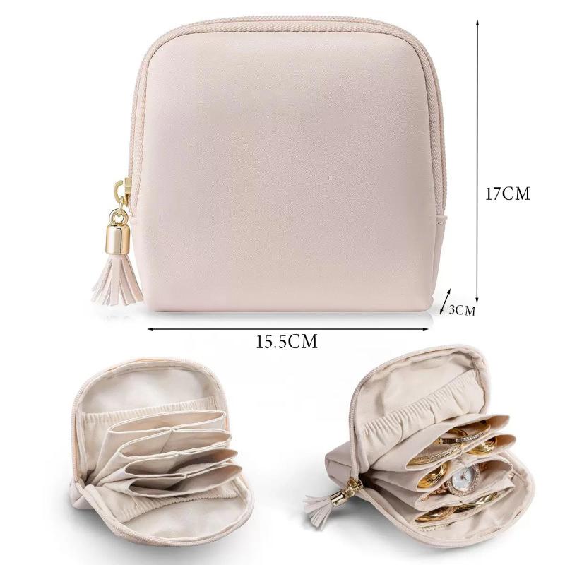 Large-capacity Portable Multi-layer Jewelry Storage Box, Collectible Bracelet, Necklace and Ring Storage Bag