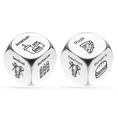 Stainless Steel Dice For Food Selection, A Gift For Dice Selection Difficulties