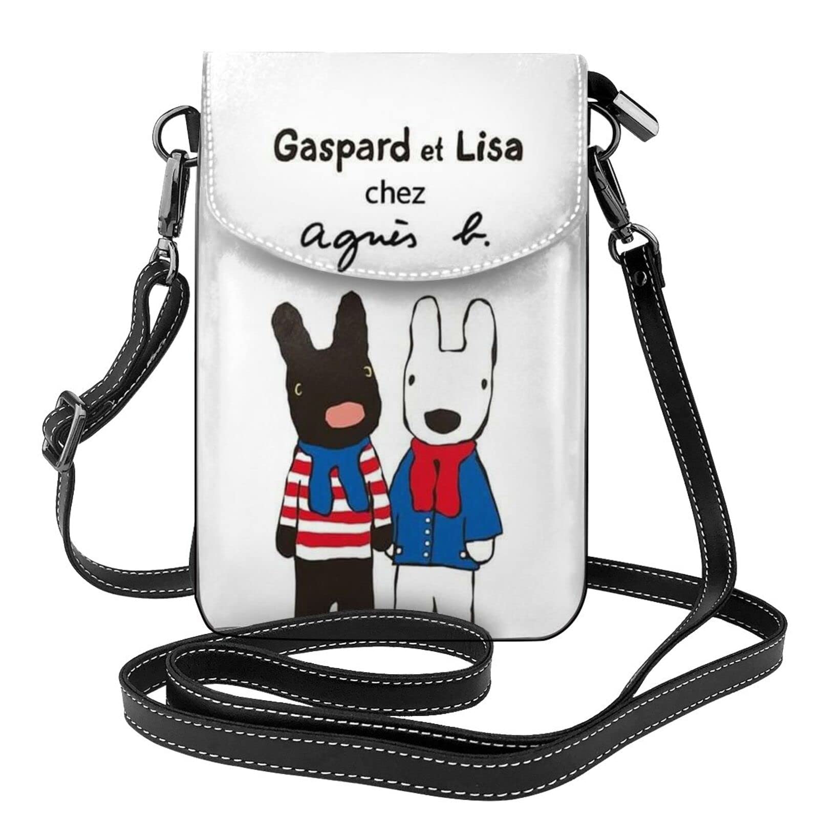 

[JMI] Gaspard and Lisa Leather Smartphone Pouch, Shoulder Bag, Slim, Mini Pouch for Women and Men, Popular WalletCrossbody Bag, 19cm High x 12.5cm