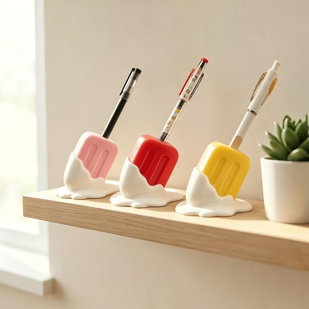 3D Printed Ice Cream Pencil Holder Funny Desktop Ornaments Multi-use Pen Rack  Home Desktop