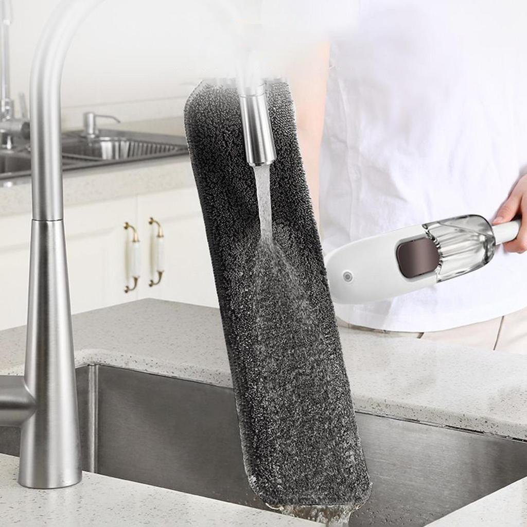 Fournitures de nettoyage pour serpillière réutilisable avec flacon rechargeable Serpillière à pulvérisation pour nettoyage de parquet pour maison Cuisine Salon Appartement