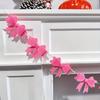 Stunning 3D Pink Bowknot Garland Set for Christmas, Wedding and Birthday Decoration