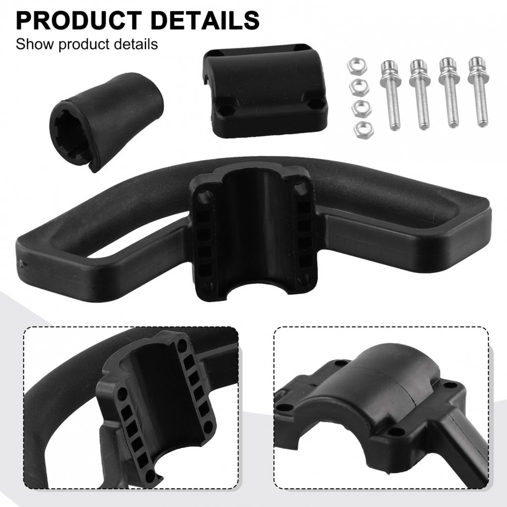 1 Set Loop Handle Bar Accessories Black Easy Installation
