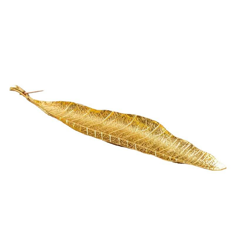 Antique Bodhi Leaf Incense Holder - Japanese-Inspired Aromatherapy Stand