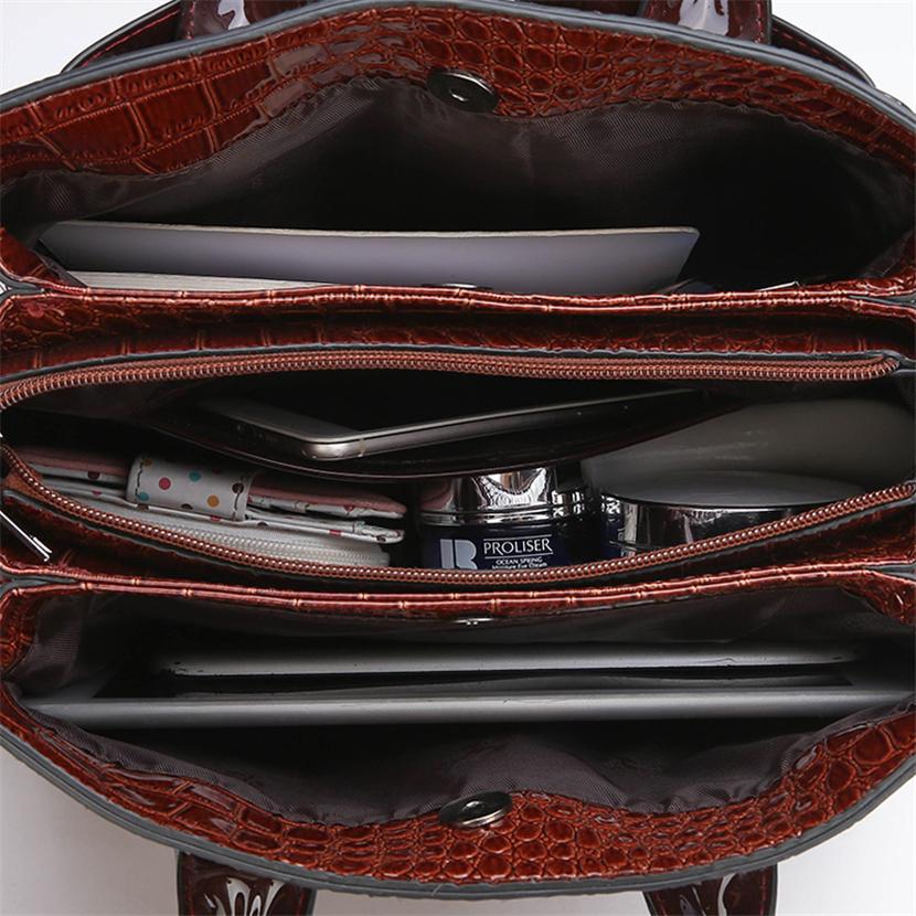 Módní Krokodýlí vzor Dámské Kabelky Luxusní Dámské Tašky Návrhář Big Tote Bag Značka Kožené Crossbody kabelky přes rameno pro ženy