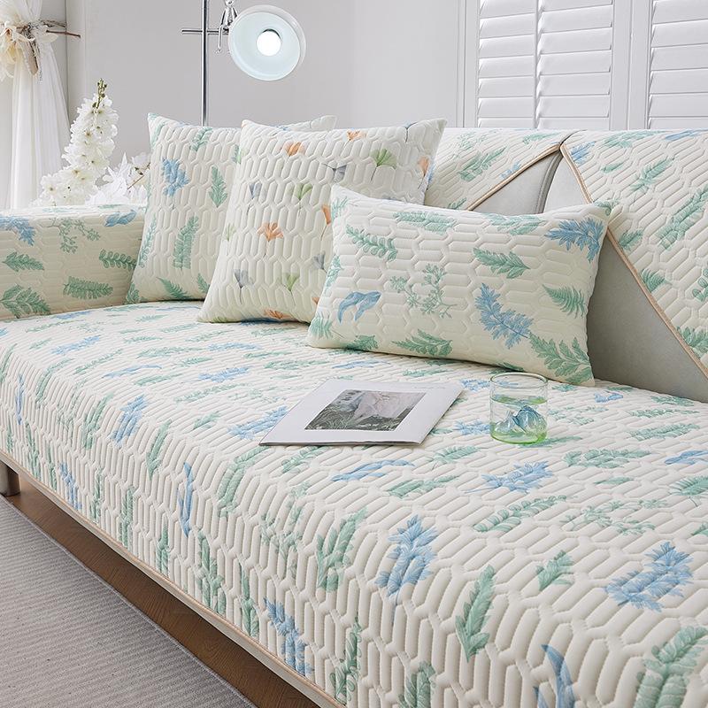 LaTeX Mat Sofa Cushion Summer Summer Breathable Cool Feeling Non-Slip Sofa Cover Living Room Sofa Cover Towel
