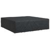 Solid Colored Furniture Cover Black 260 x 260 x 70 cm 210D