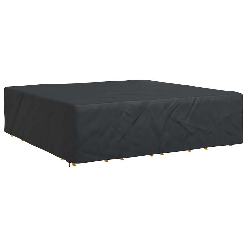 Solid Colored Furniture Cover Black 260 x 260 x 70 cm 210D