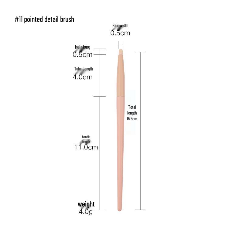 Cai Shi Lan 10/12-Piece 3.0 Three-Color Makeup Brush Set - Soft Bristles for Blush, Powder, and Contour.