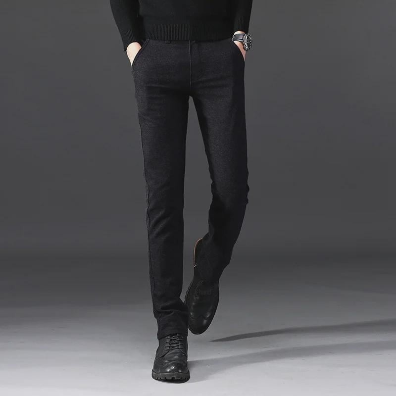 Men's Casual Slim Elastic Cotton & Linen Pants with Simple Open Pockets - Multi-Color Trousers