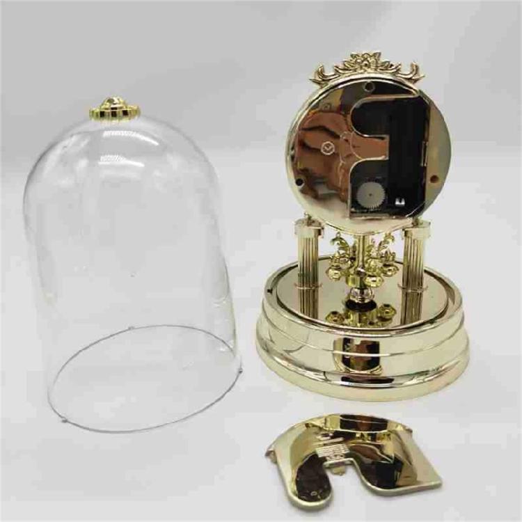 European Retro Plastic Quiet Table Clock Home Bedroom Decors Desktops Clock