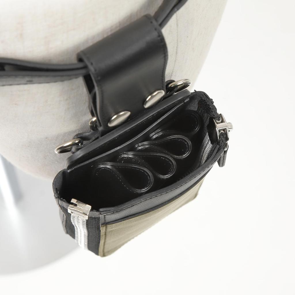 ABBEY x SHINGO KUZUNO Πρωτότυπη Συνεργασία Μαύρο x Λογότυπο Hideki Επαγγελματικό Κατασκευασμένο σε Ειδική Θήκη Ψαλιδιών Θήκη Abbey, Χακί, A-BKKH003, Χαραγμένο,