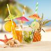 50x Cocktail Umbrella Straws Tropical Hawaiian Pool Party Drink Decoration Straw