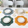 Reusable PVC Placemat Heat Insulating Mats Wear-Resistant Stain-Proof Non-Slip Table Mats for Dining Table