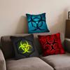 LOGO B-BIOHAZARD Pillow Gift Home Office Decoration Bedroom Sofa Car Cushion Cover Case 45x45
