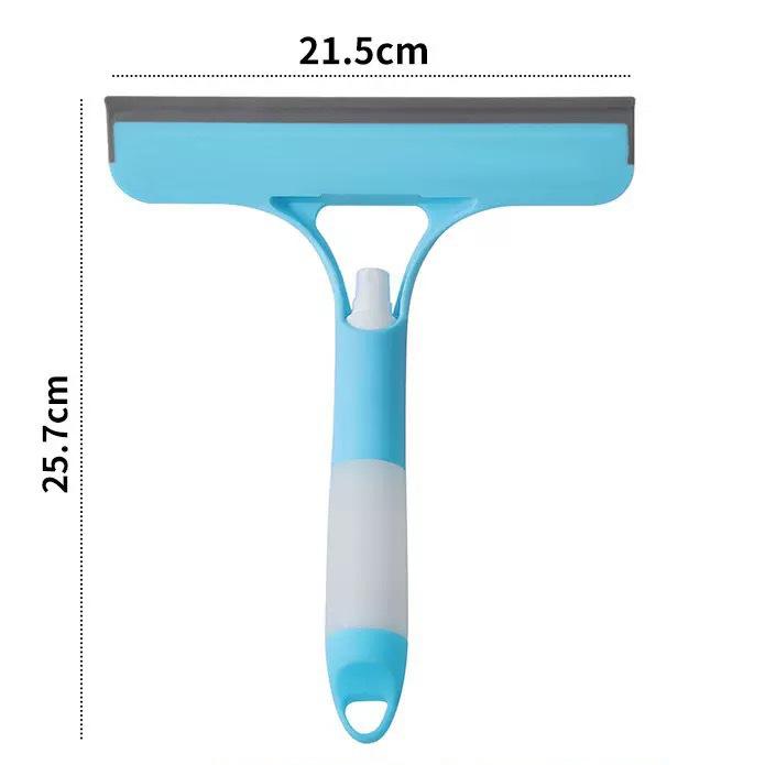 

Скребок для стекла 3-в-1 двусторонний + водосгон с распылителем Щетка для мытья окон, зеркал, стен Инструмент для уборки дома