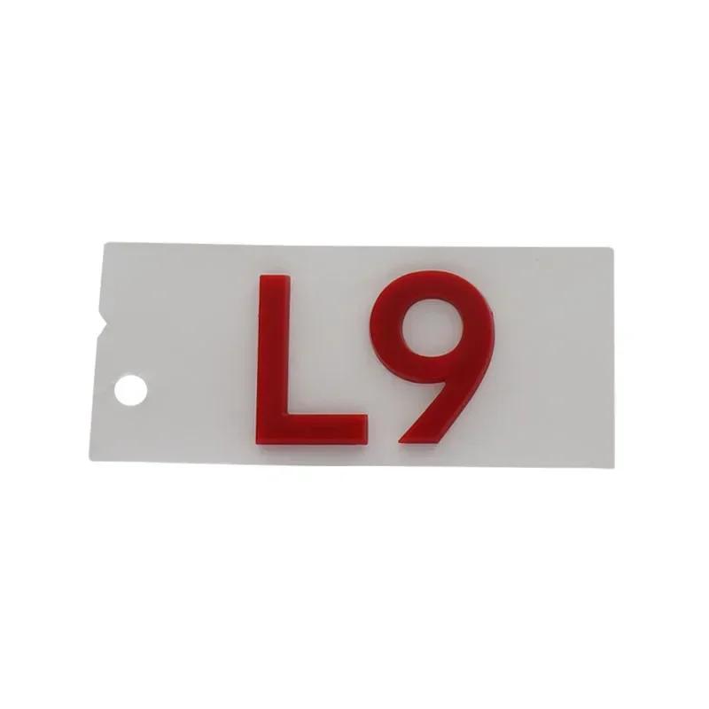 

3D L7 L8 L9 ABS Letters for Car badge Cover Upgraded Exterior Decoration Stickers Auto Accessories Decal Emblem Badge Sticker