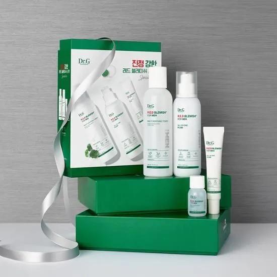 Dr.G Red Blemish For Men Multi Soothing Toner / Calming All In One 2P Set (+Miniature 2P)