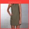 Nuovo Vestito Estivo Sexy da Donna Elegante Senza Maniche Collo Alto Mini Vestito Per Eventi Casual