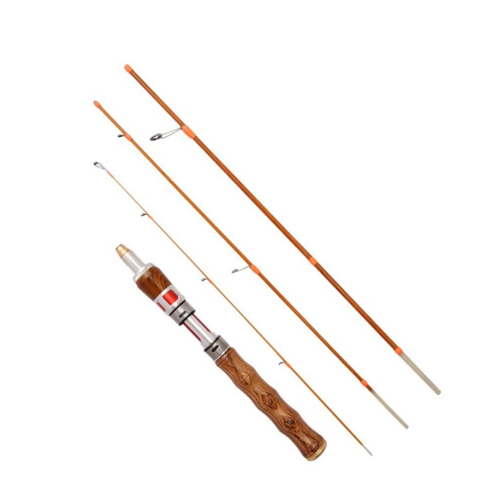 4 Sections Spinning Fishing Rod Spinning Carbon Casting Fishing Rod UL Power 1.4m Carbon Fiber Fishing Pole Ice Winter Fishing