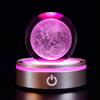 Cute and Stylish 80mm Crystal Ball with a Moon Design. Also Suitable As a Bedside Lamp with Indirect Lighting and LED Light. A Great Gift for