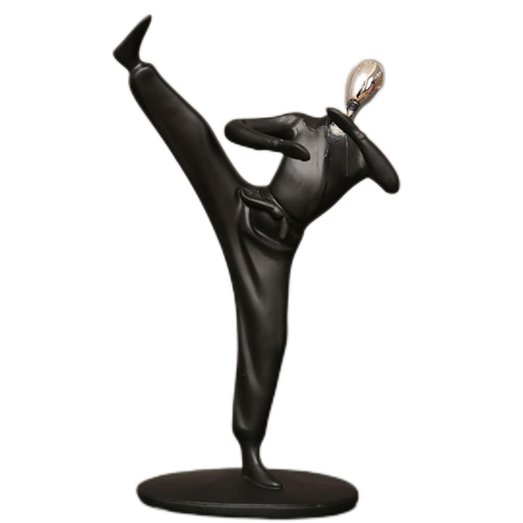 Modern Abstract Craft Resin Athlete Statue Sport Figure Figurine Elegant Sport Theme Sculpture Office Home Living Room Decor