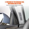 2x Soft Carbon Fiber Interior Car Door A-pillar Decorative Sticker Cover Trim Suitable for BMW 5 Series G60 +
