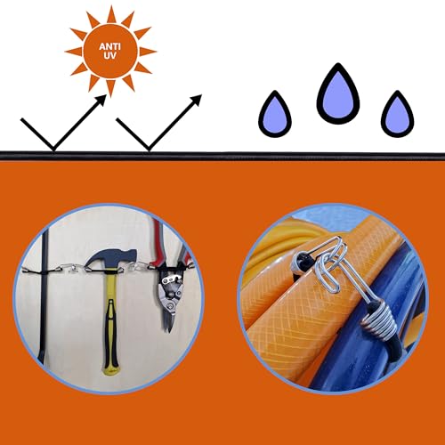 Mini Elastic Bungee Cords with Double Hooks - 10 Inch Black Latex Polypropylene Stretch Rope Set of 16 for Outdoor Camping Tents Truck Tie Down