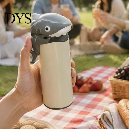 Soda Can Cover Portable Lid Cover, Shark/Dinosaur/Frog/Hippo/Elephant Shape, Durable Party Beverage Accessory Plastic Dustproof Protector for