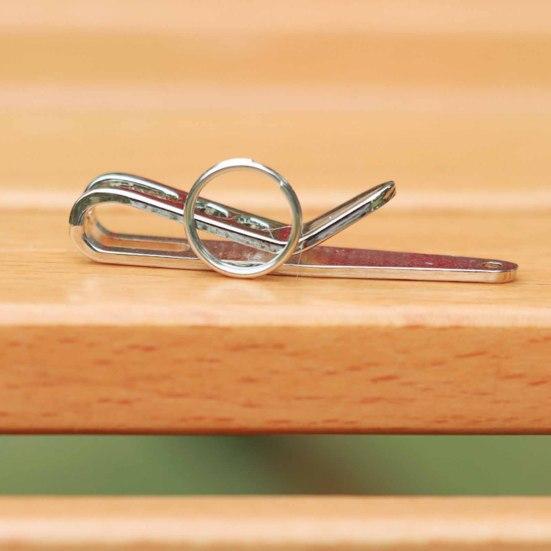 Pocket Bag Suspension Clip with Keychain Stainless Steel Waist Belt Hanging Clip Multi-Purpose Key Buckles for EDC Gear Knives Keys Tactical Equipment