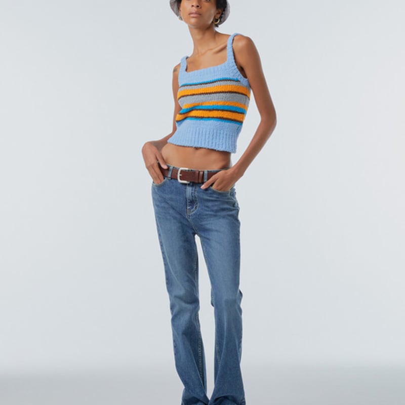 

INSTANTFUNK Полосатая панама - Бежевый FREE