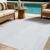 Tapis salon aspect jute blanc ivoire 190x290