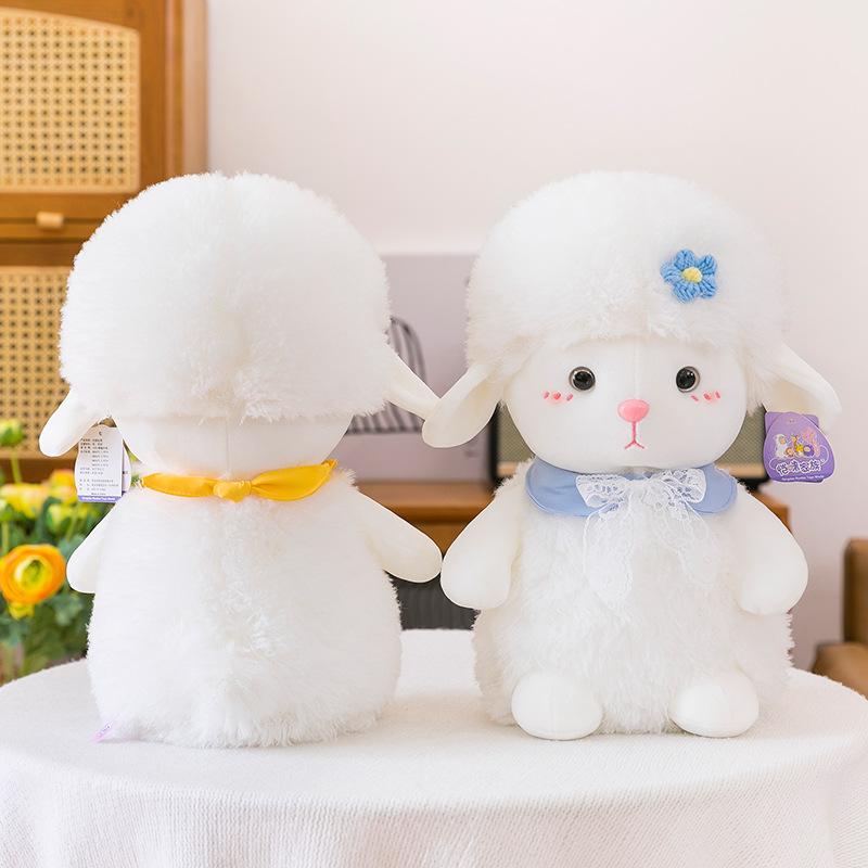 Super Cute Sweet Cake Lamb Plush Toy Claw Machine Doll Wedding Throw Flowers Sheep Girl Birthday Gift