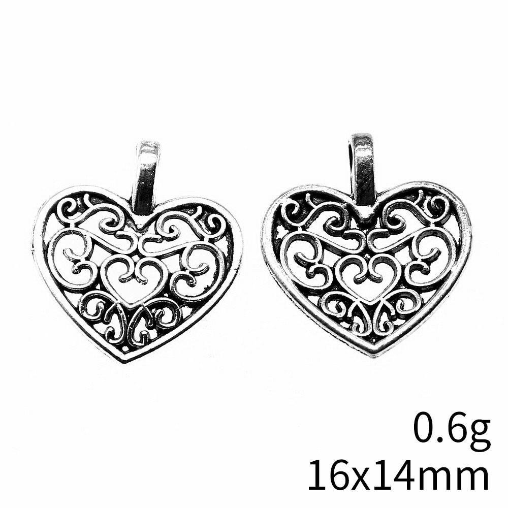 Back To School Charms Bulk Peach Heart Love Charms Pendant Women's Clothing Pendant