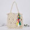 Lala Handgestrickte Makramee-Schultertasche Lala 2b197