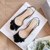 Women's Chunky Heels 2025 Summer Fashion Bow-knot Non Slip Sandals Lightweight Luxury Breathable Comfortable Buckle Strap Pumps