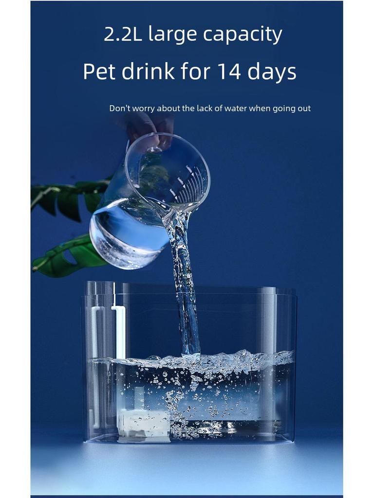 Smart Pet Water Fountain with Automatic Circulation and Live Water Filter for Cats & Dogs