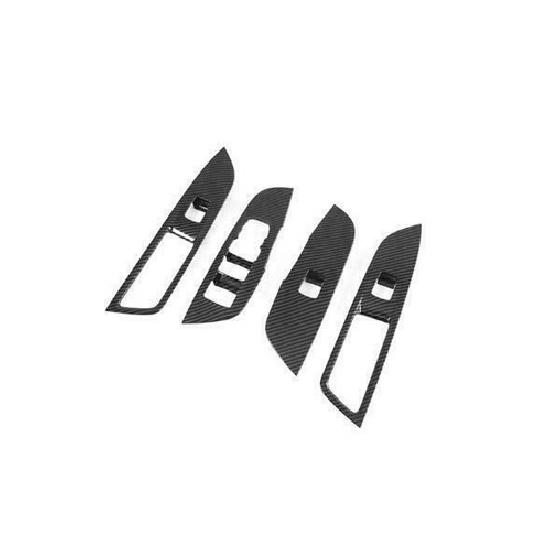 For Chevrolet Blazer 2019-2021 Carbon Fiber 4X Window Switch Panel Cover Trim
