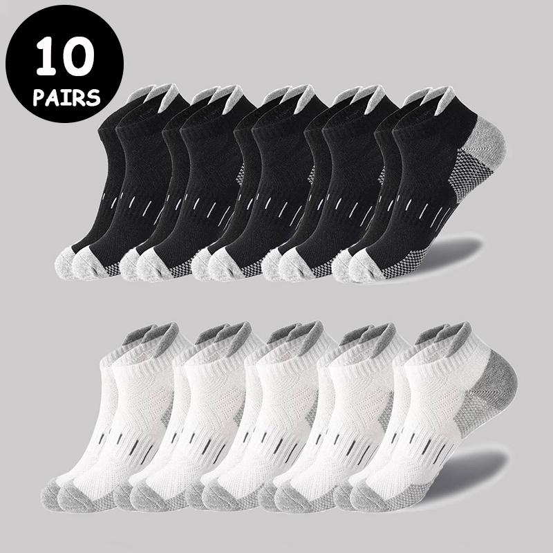 5/10 Pairs/Lot Men's Sport Socks Breathable Outdoor Running buffer Basketball Socks Cotton Training Short Tube Socks For Men