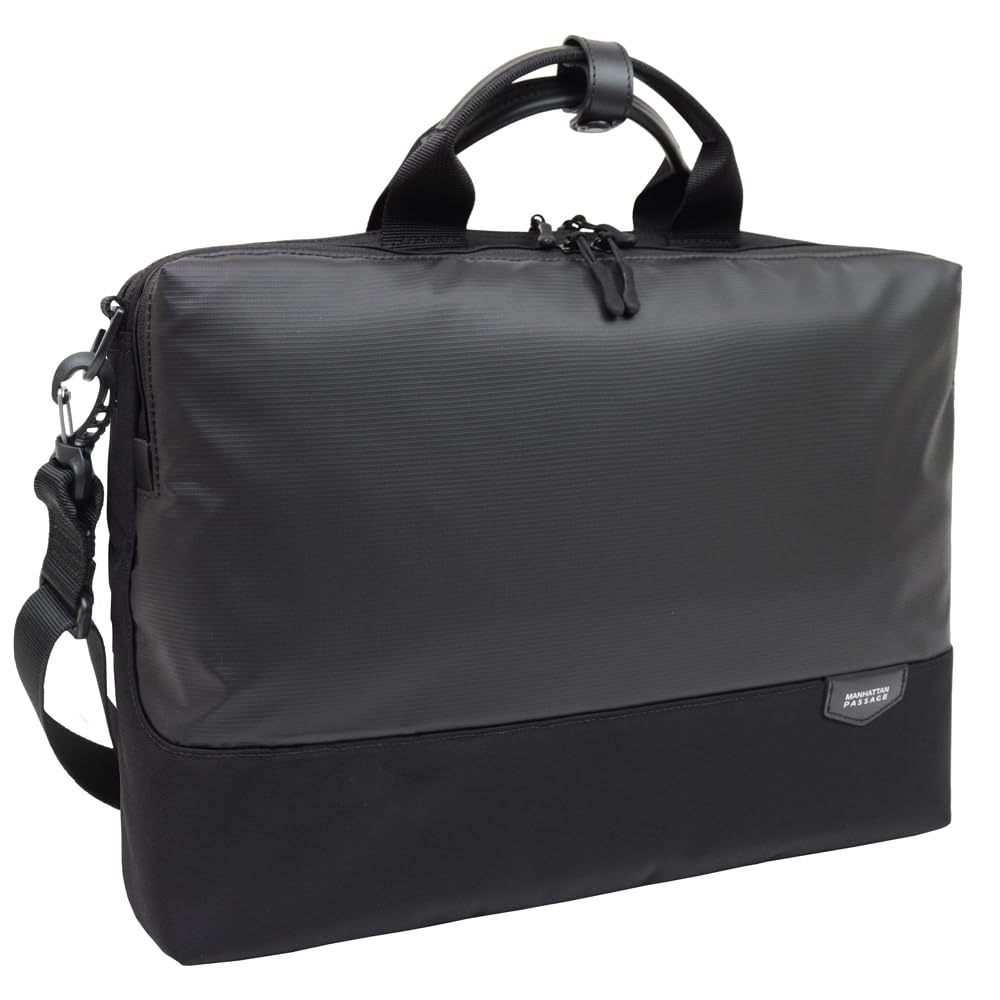 5611BKG Est 3 Unisex [Manhattan Passage] Briefcase, (Coating Black)