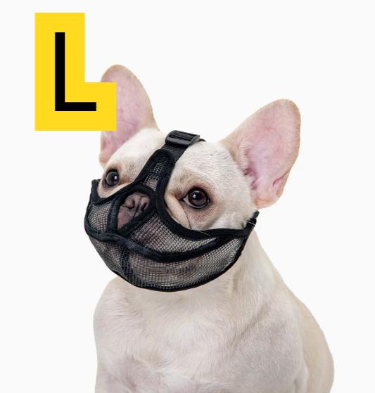 1pc Short-Snouted Dog Muzzle, Anti-Bite Anti-Chew Anti-Bark Adjustable Breathable Pet Mask