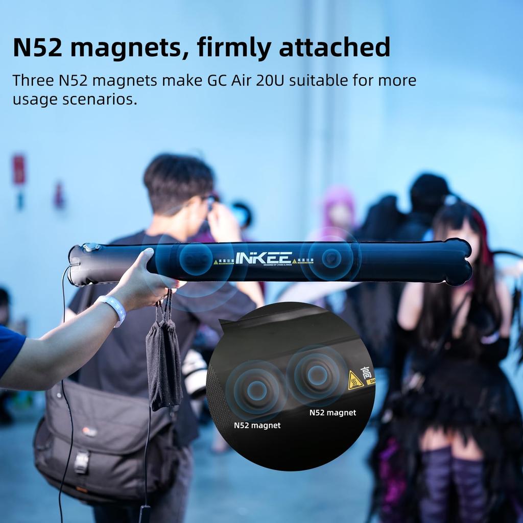 GC20 LED Fotografické Video Světlo 2M Napájecí Kabel Nafukovací Míč Přenosné Fotografické Osvětlení 20W Ruční Světlo Pevné Stmívací Lišta CRI Lehké