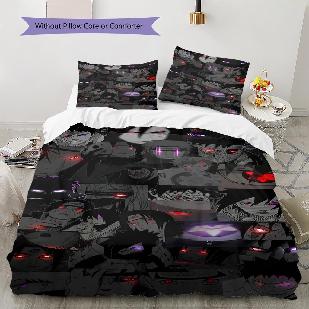 Cartoon Pattern Bedding Quilt Set Quilt Cover Pillowcase Home Decoration Birthday Gift (1 * duvet cover + 2 * pillowcase, without core)