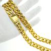 Collar de eslabones cubanos para hombre y mujer de color dorado