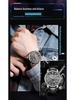 OCHSTIN Men's Skeleton Mechanical Watch - Genuine Leather, Waterproof, Fashionable Business Casual Wristwatch