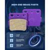 ECCPP Front+Rear Brake Pads Fits for Honda FourTrax 300 Sportrax 400 TRX400X for Yamaha Raptor 350 Raptor 660R FA84