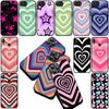 Star Dark Red Heart Love Blue Silicone Cover for Apple iPhone 17 12 13 Pro Max Mini ProMax 7 + 8 Plus Air 8+ Coque Phone Case