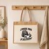 Sac Cabas Jute avec Poche J’peux pas je suis Étudiant J'peux pas minimaliste | Toile de Jute et Coton 21 L Fond Plat Anses 65 cm