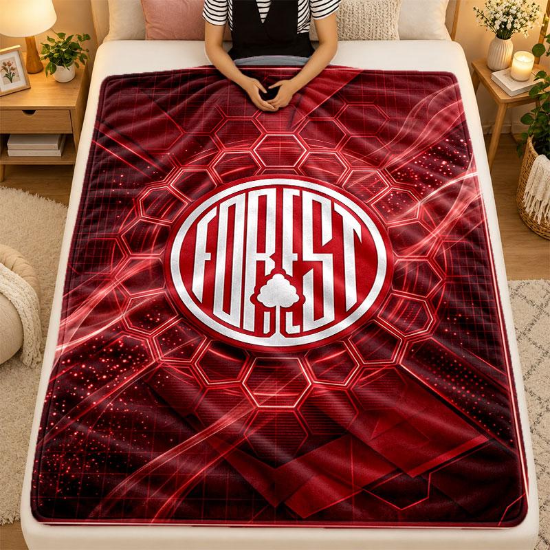 Coperta di Flanella Nottingham Forest Calcio Calda Morbida Coperta Plaid per Uso Interno Divano Letto Soggiorno