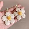 Dopamine Flower Ear Hooks: Holiday-Style, No Piercing, Cute Seaside Earrings for Women